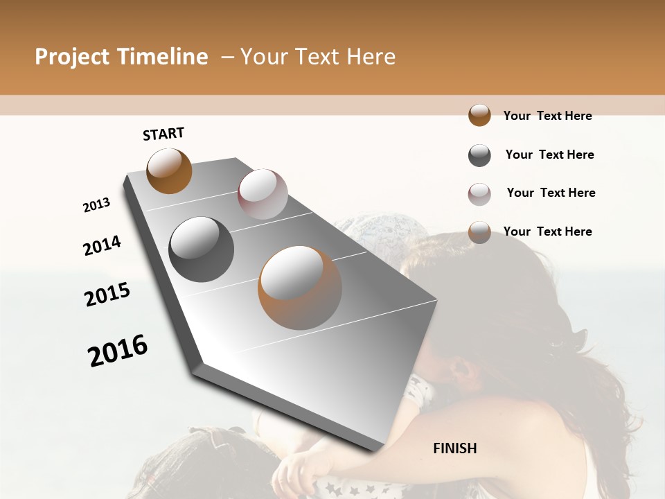 Water Brunette Lake PowerPoint Template