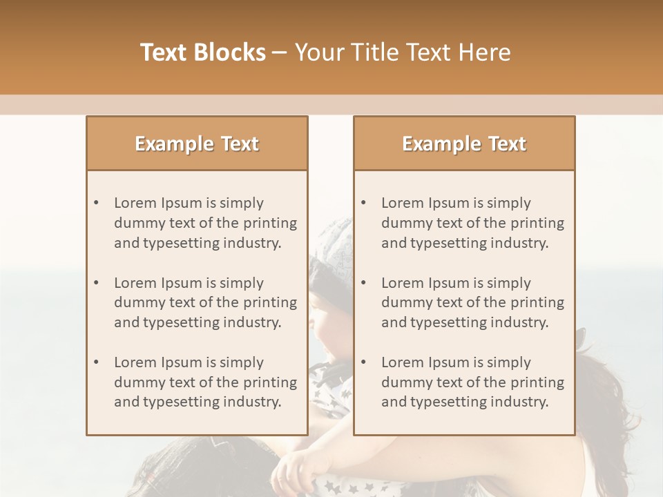 Water Brunette Lake PowerPoint Template