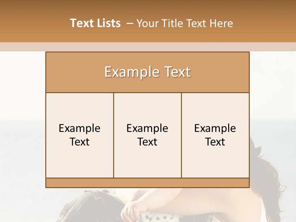 Water Brunette Lake PowerPoint Template