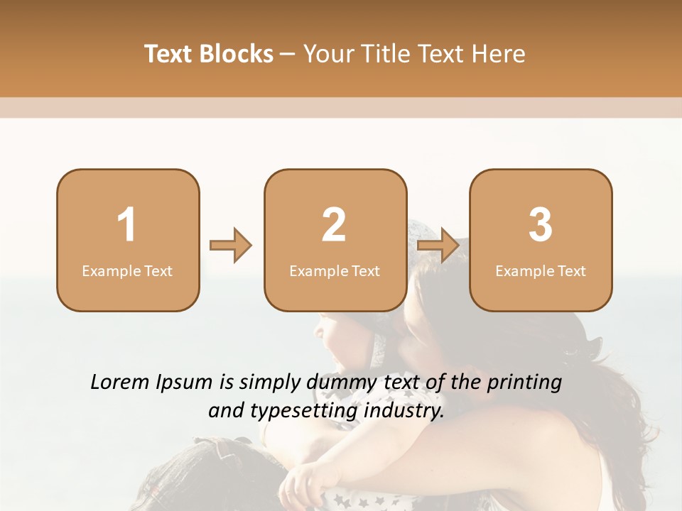 Water Brunette Lake PowerPoint Template