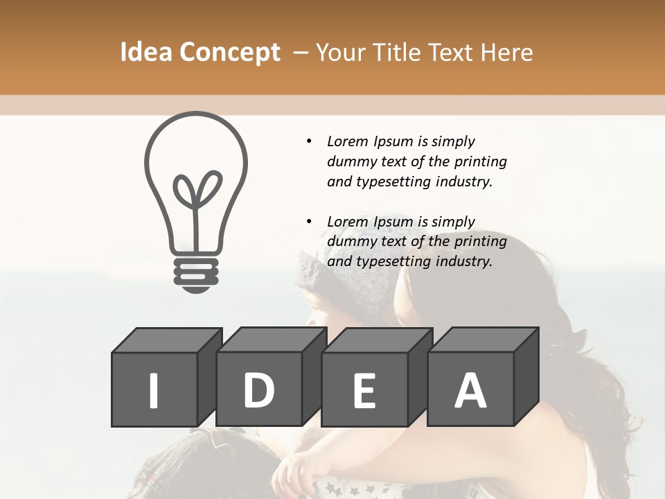 Water Brunette Lake PowerPoint Template