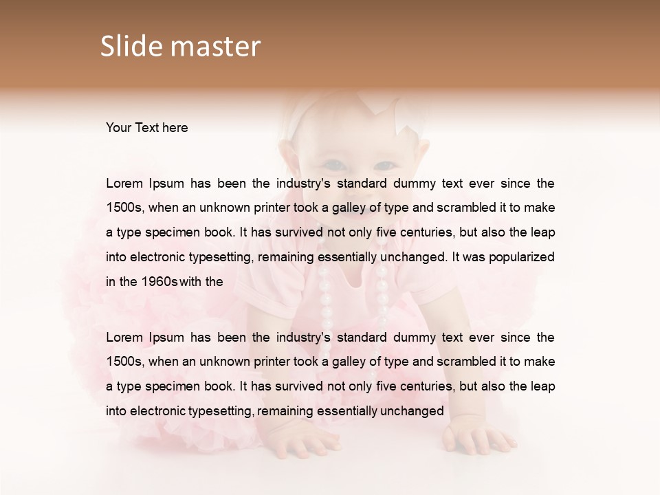 Innocence Baby Necklace PowerPoint Template