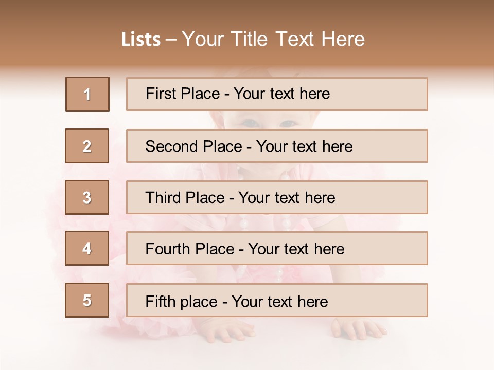 Innocence Baby Necklace PowerPoint Template