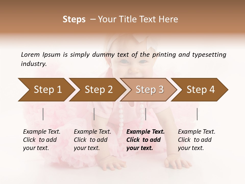 Innocence Baby Necklace PowerPoint Template