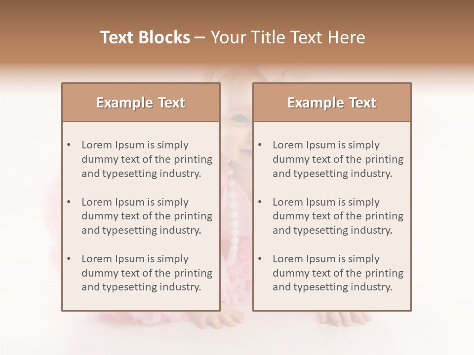 Innocence Baby Necklace PowerPoint Template