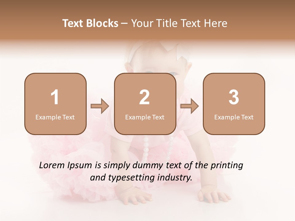 Innocence Baby Necklace PowerPoint Template