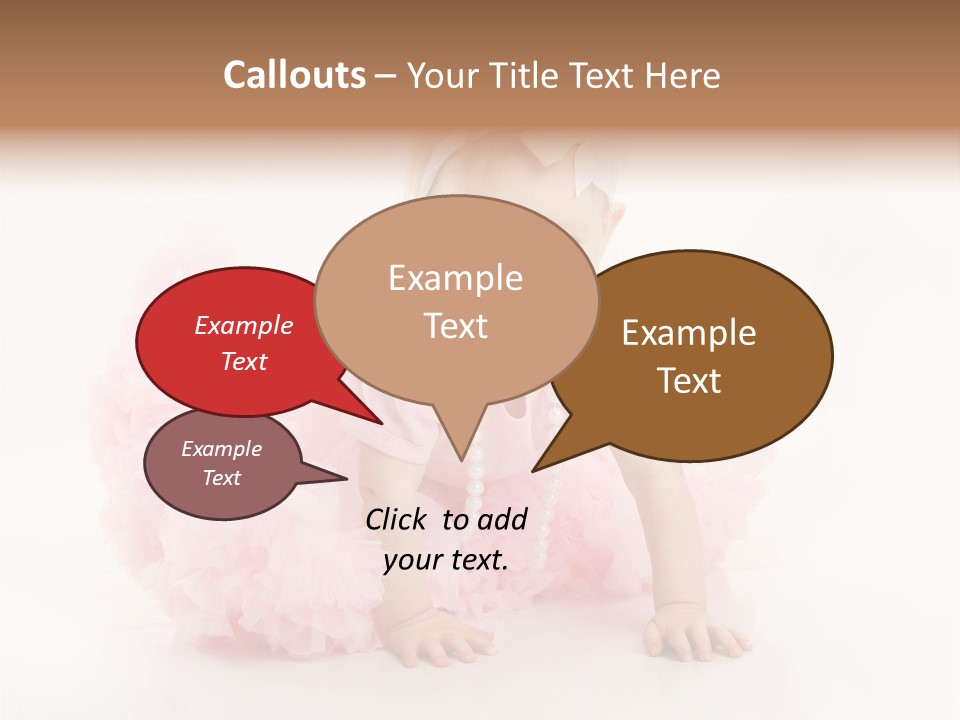 Innocence Baby Necklace PowerPoint Template