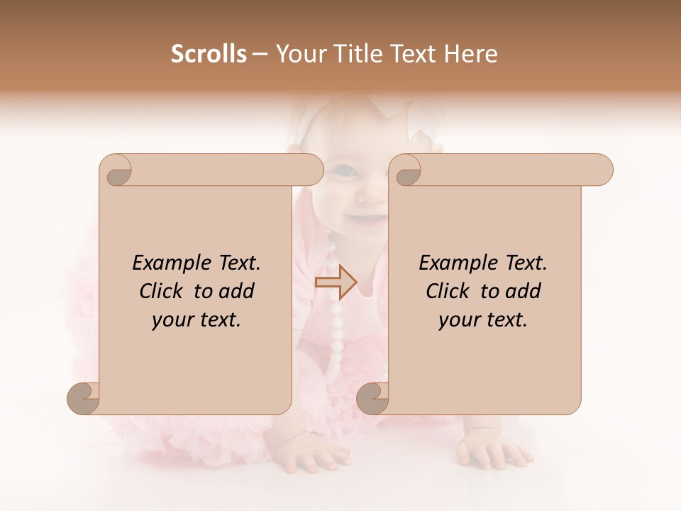 Innocence Baby Necklace PowerPoint Template