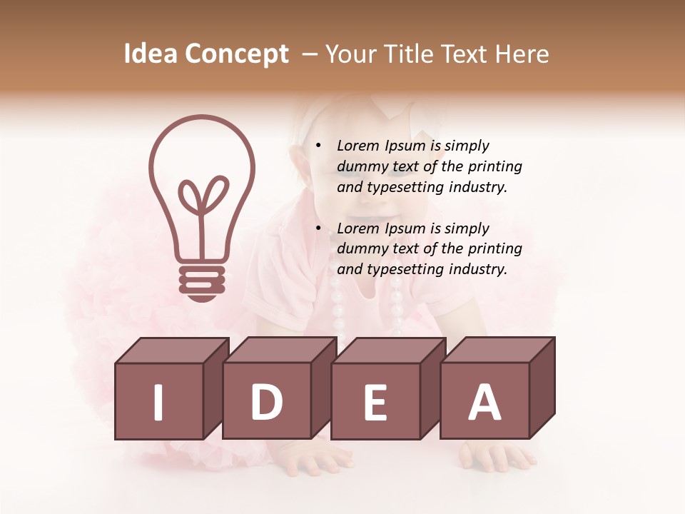 Innocence Baby Necklace PowerPoint Template