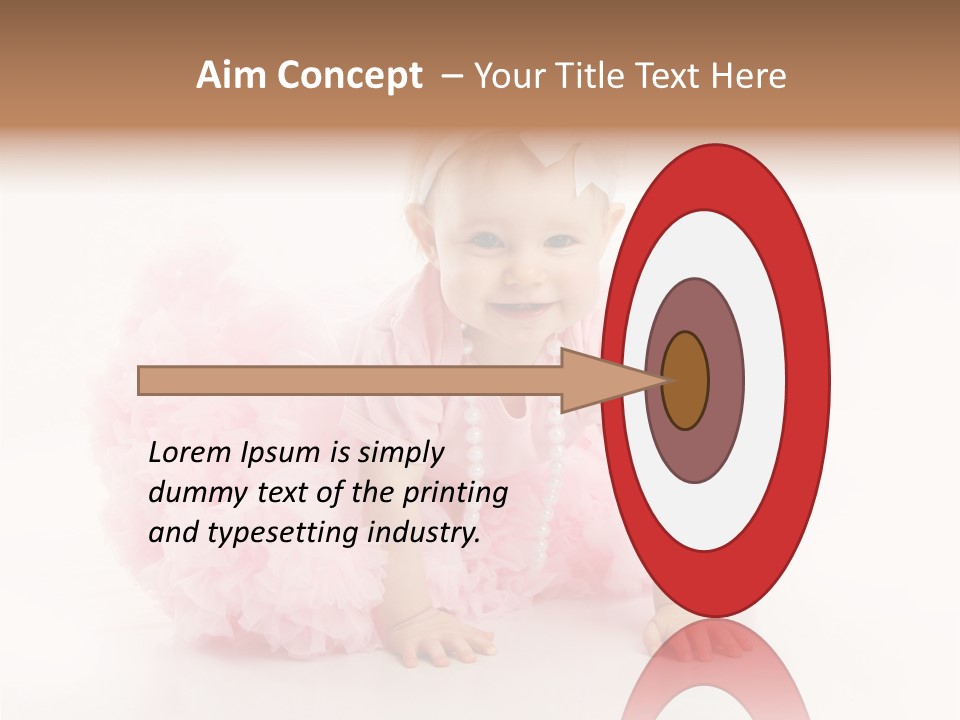 Innocence Baby Necklace PowerPoint Template