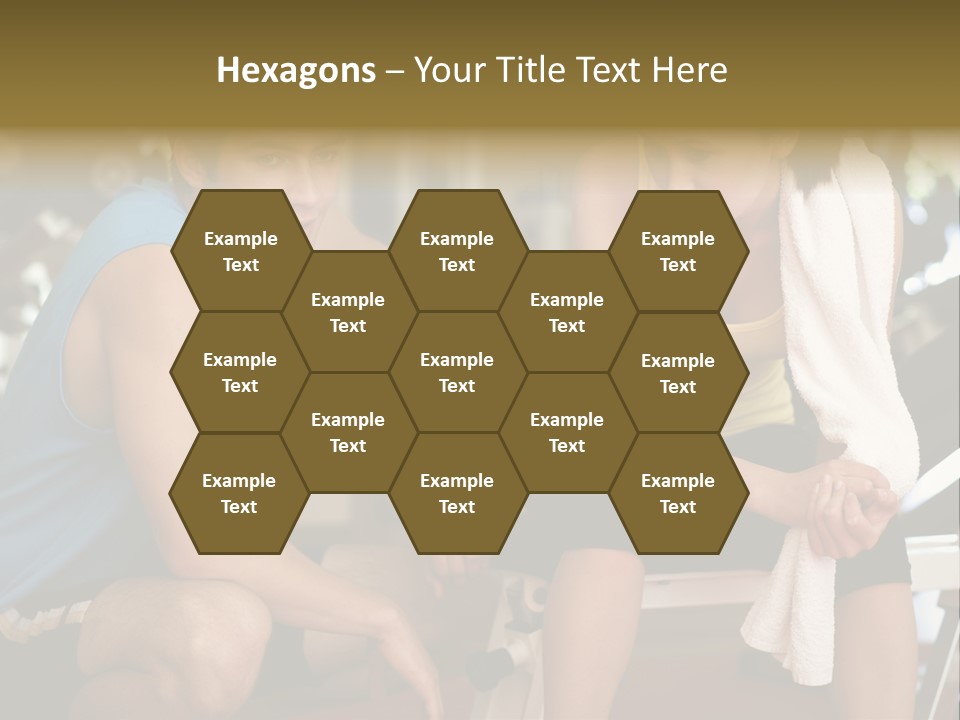 Indoors Fitness Friends PowerPoint Template