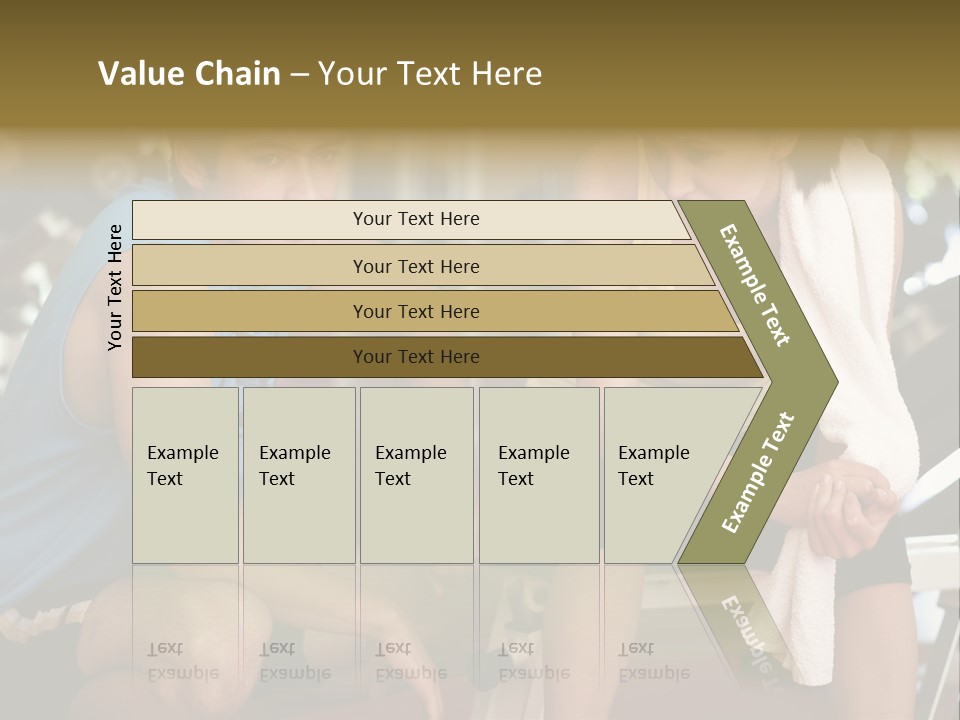 Indoors Fitness Friends PowerPoint Template
