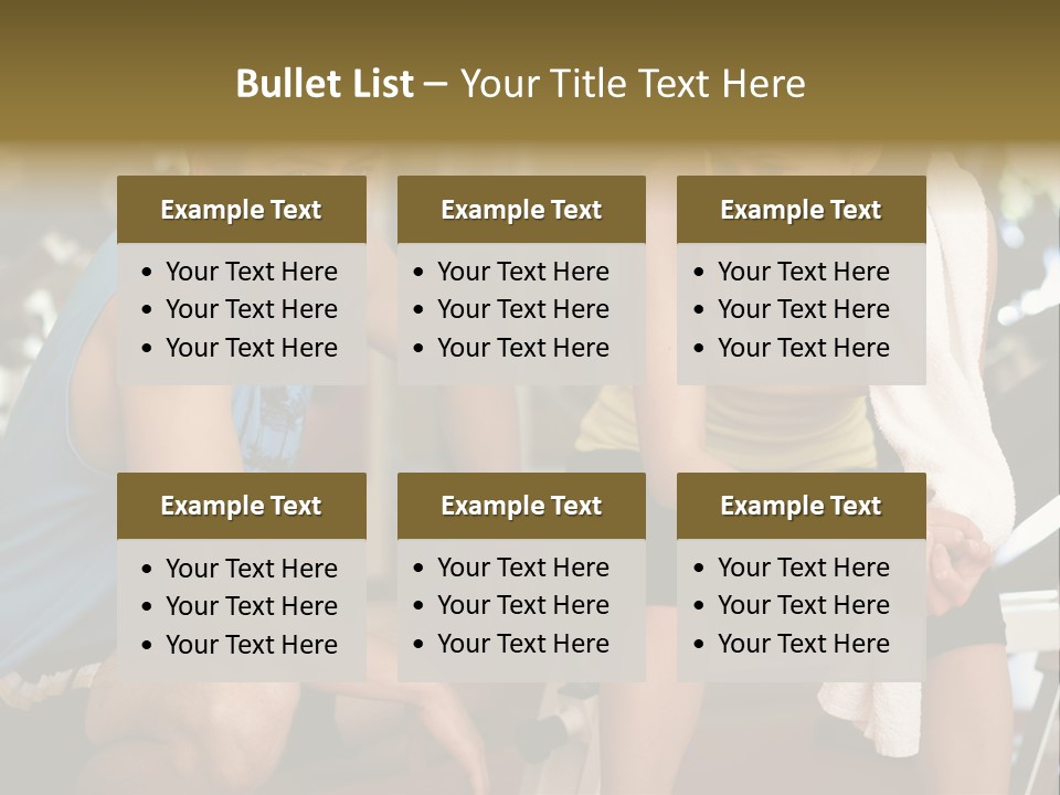 Indoors Fitness Friends PowerPoint Template