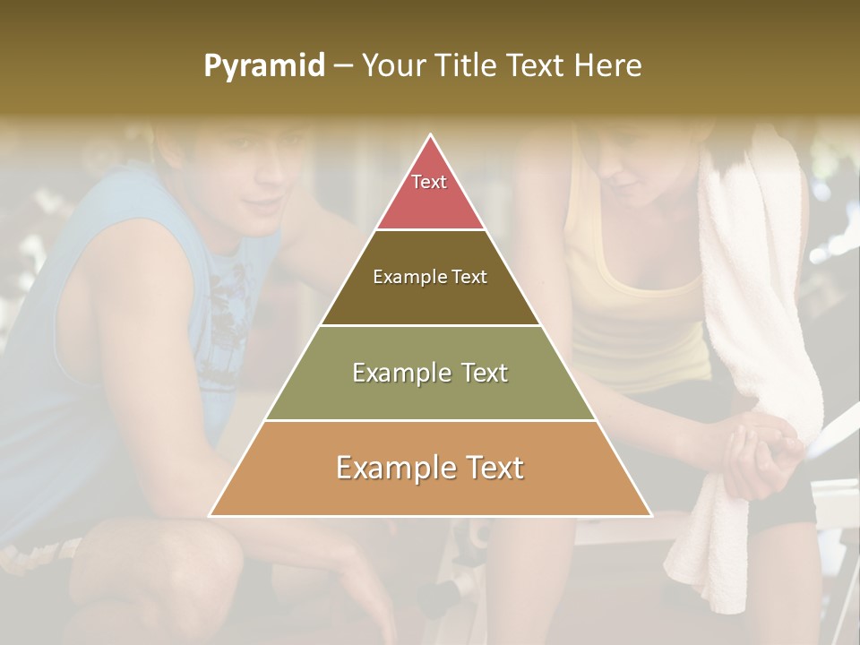 Indoors Fitness Friends PowerPoint Template