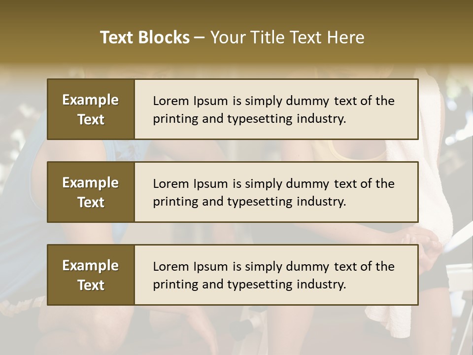 Indoors Fitness Friends PowerPoint Template