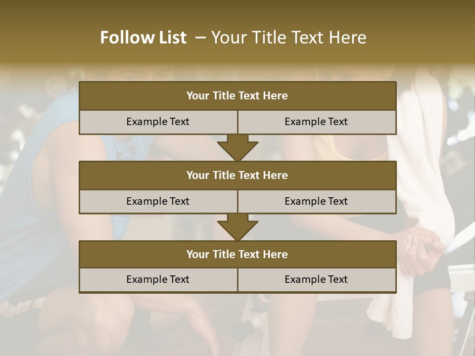 Indoors Fitness Friends PowerPoint Template