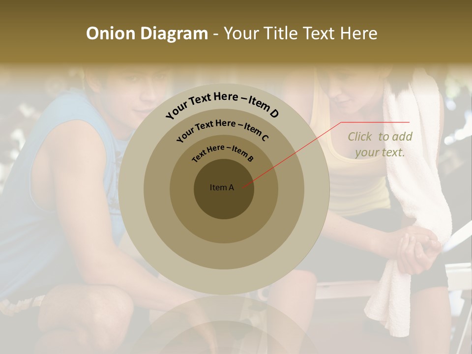 Indoors Fitness Friends PowerPoint Template