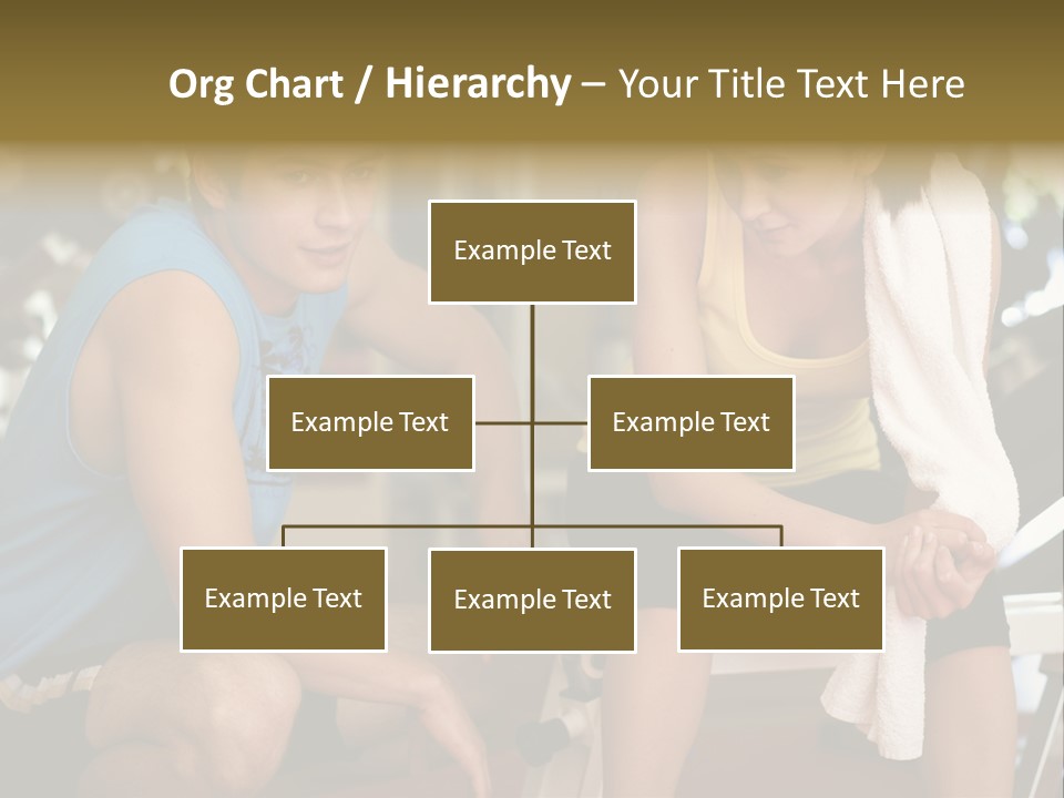 Indoors Fitness Friends PowerPoint Template