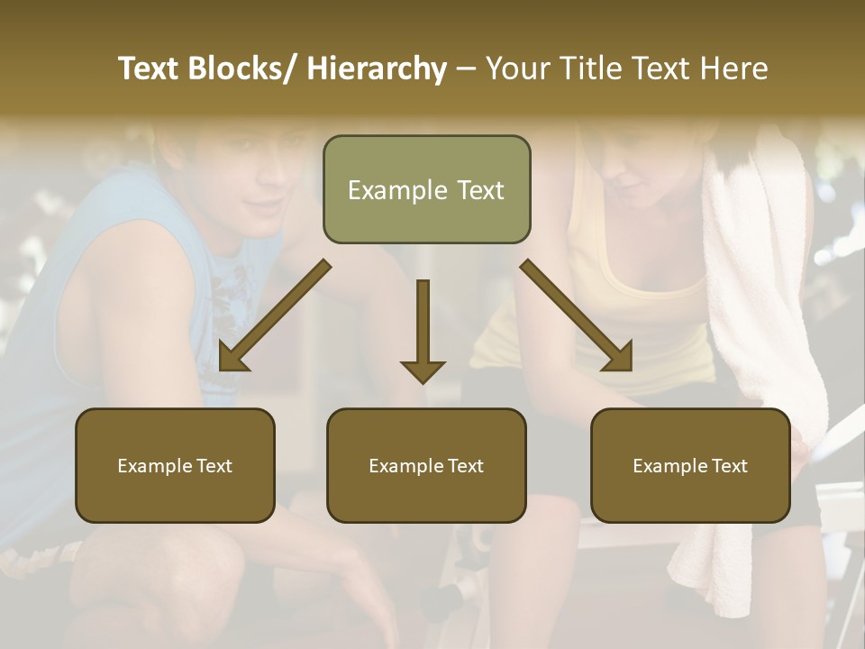 Indoors Fitness Friends PowerPoint Template