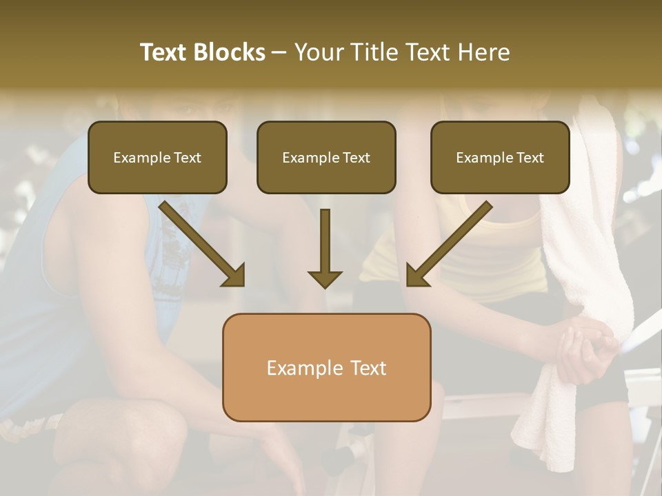Indoors Fitness Friends PowerPoint Template