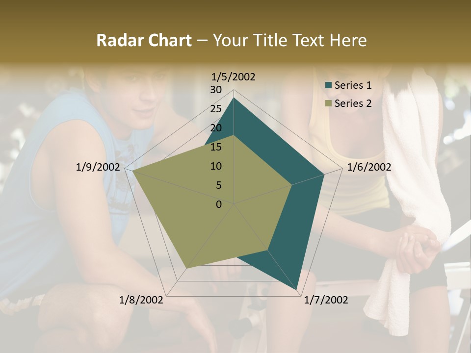 Indoors Fitness Friends PowerPoint Template