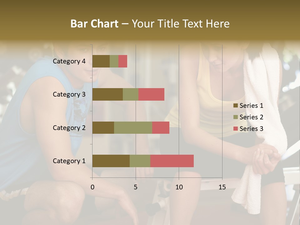 Indoors Fitness Friends PowerPoint Template