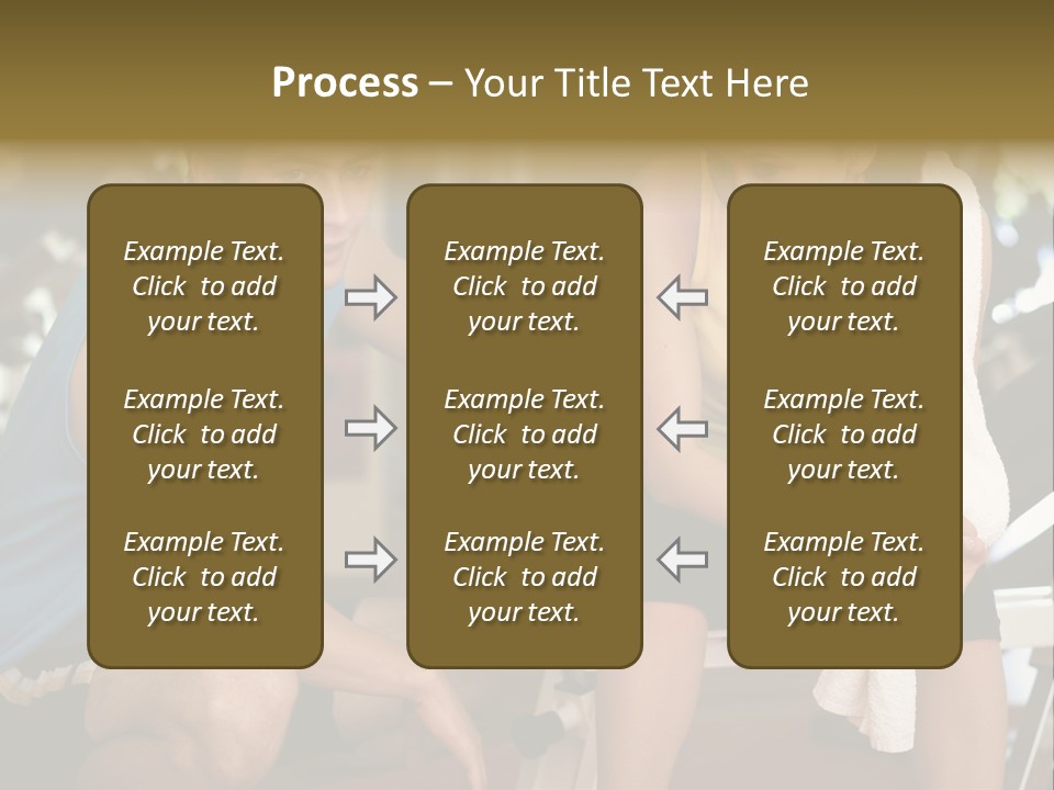 Indoors Fitness Friends PowerPoint Template