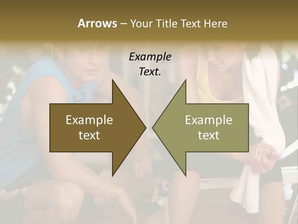 Indoors Fitness Friends PowerPoint Template