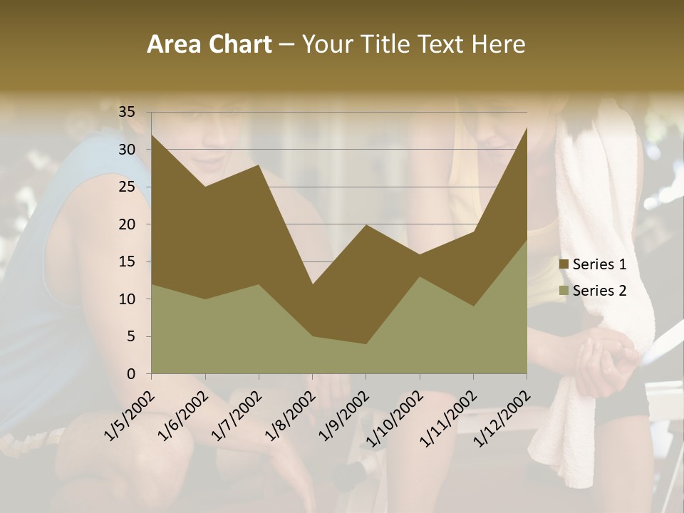 Indoors Fitness Friends PowerPoint Template