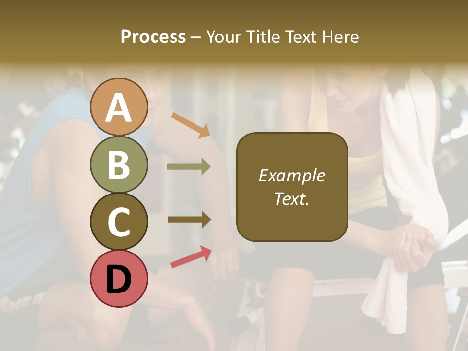 Indoors Fitness Friends PowerPoint Template