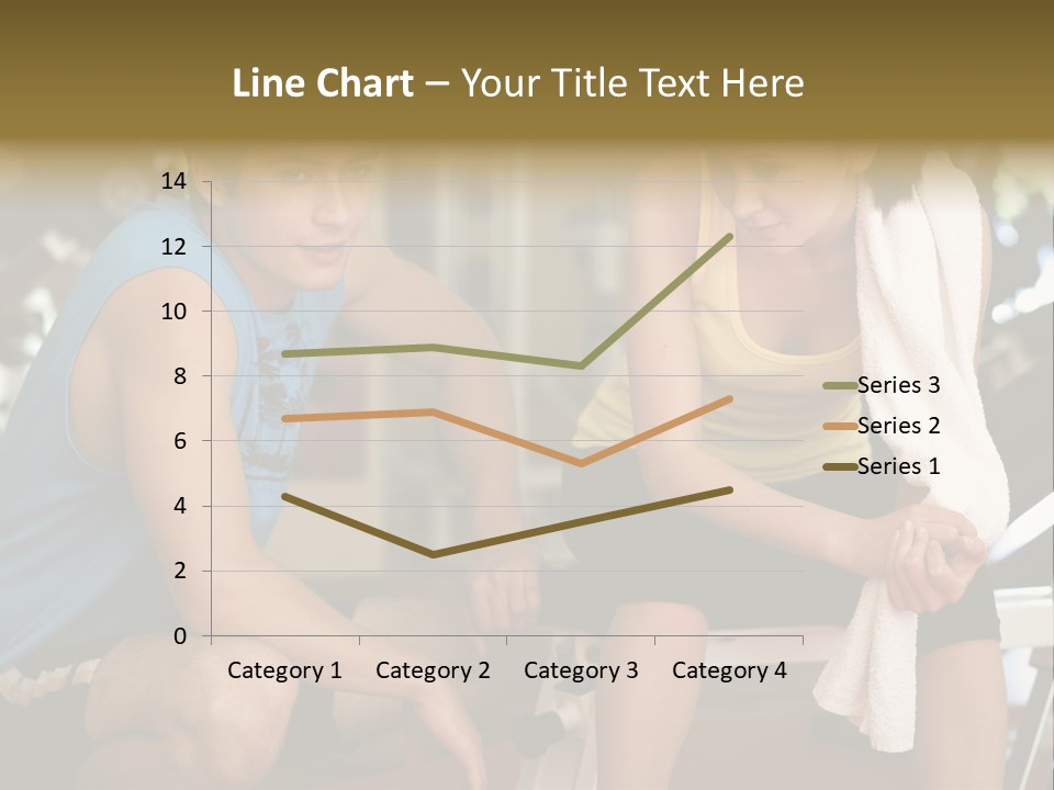 Indoors Fitness Friends PowerPoint Template