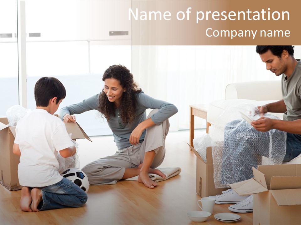 Male Joy Interior PowerPoint Template