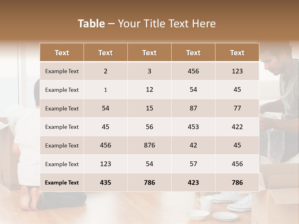 Male Joy Interior PowerPoint Template