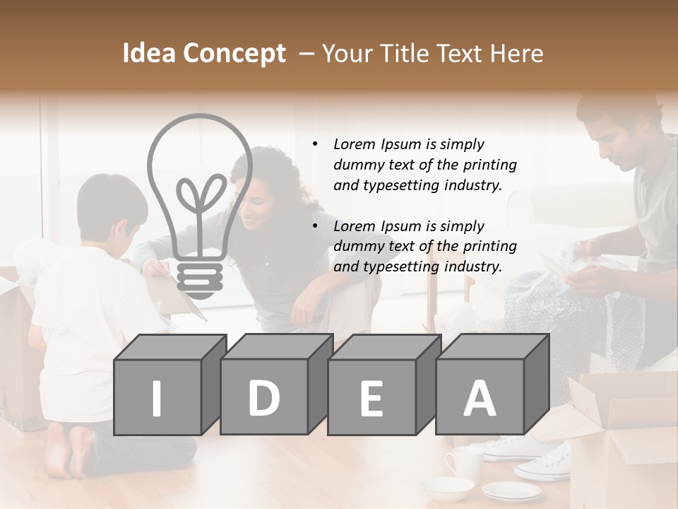 Male Joy Interior PowerPoint Template