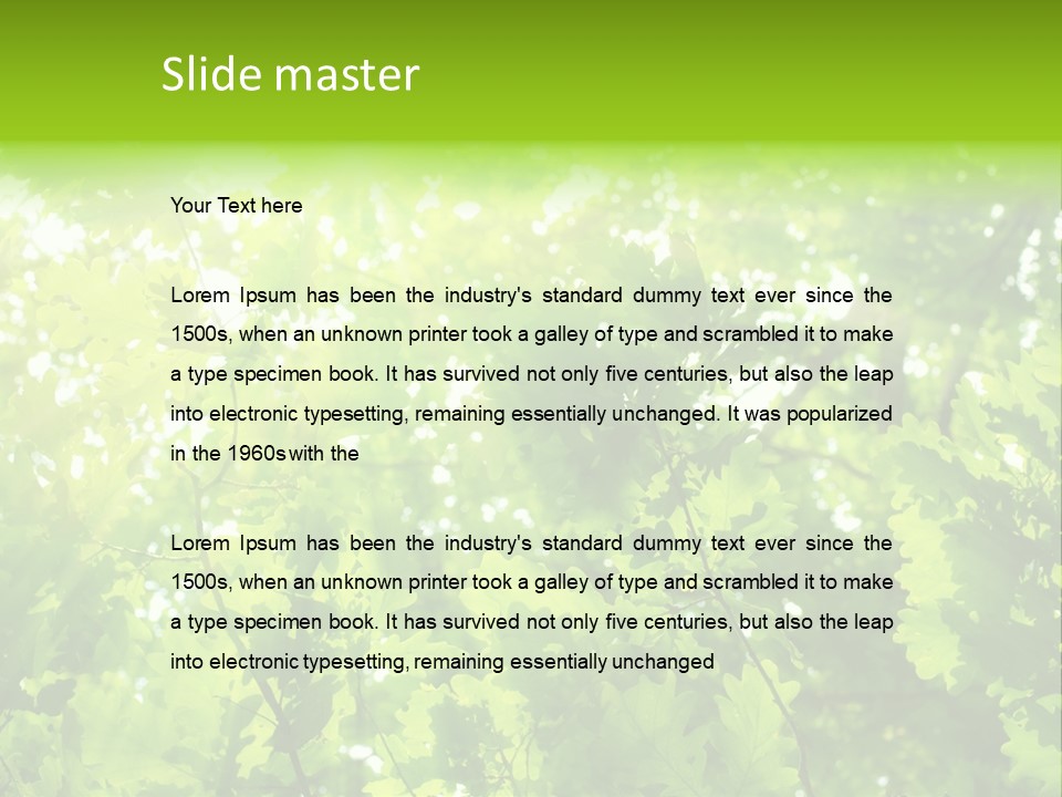 Season Growth Branch PowerPoint Template