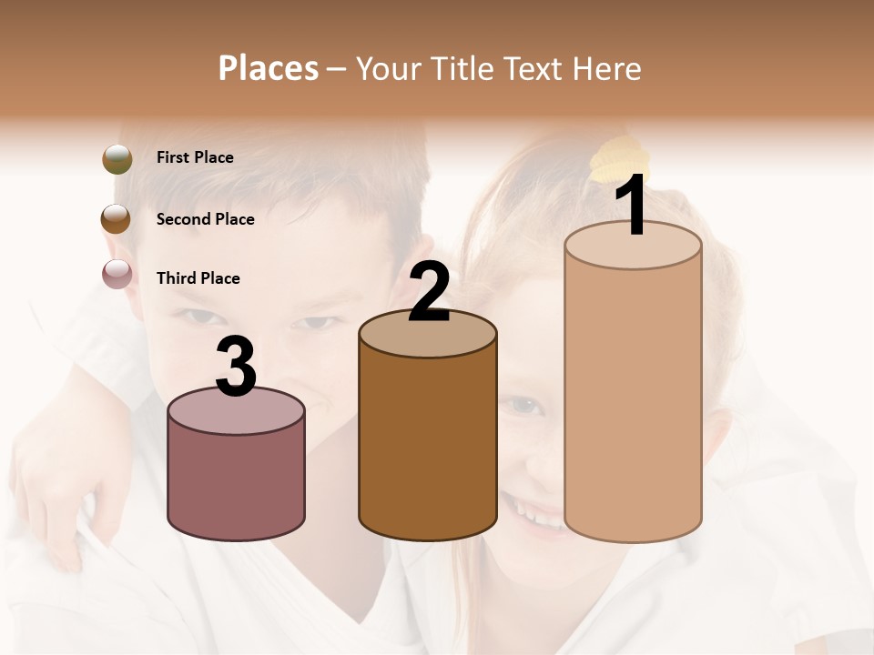 Isolated Childhood Sister PowerPoint Template