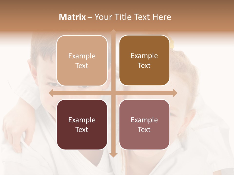 Isolated Childhood Sister PowerPoint Template