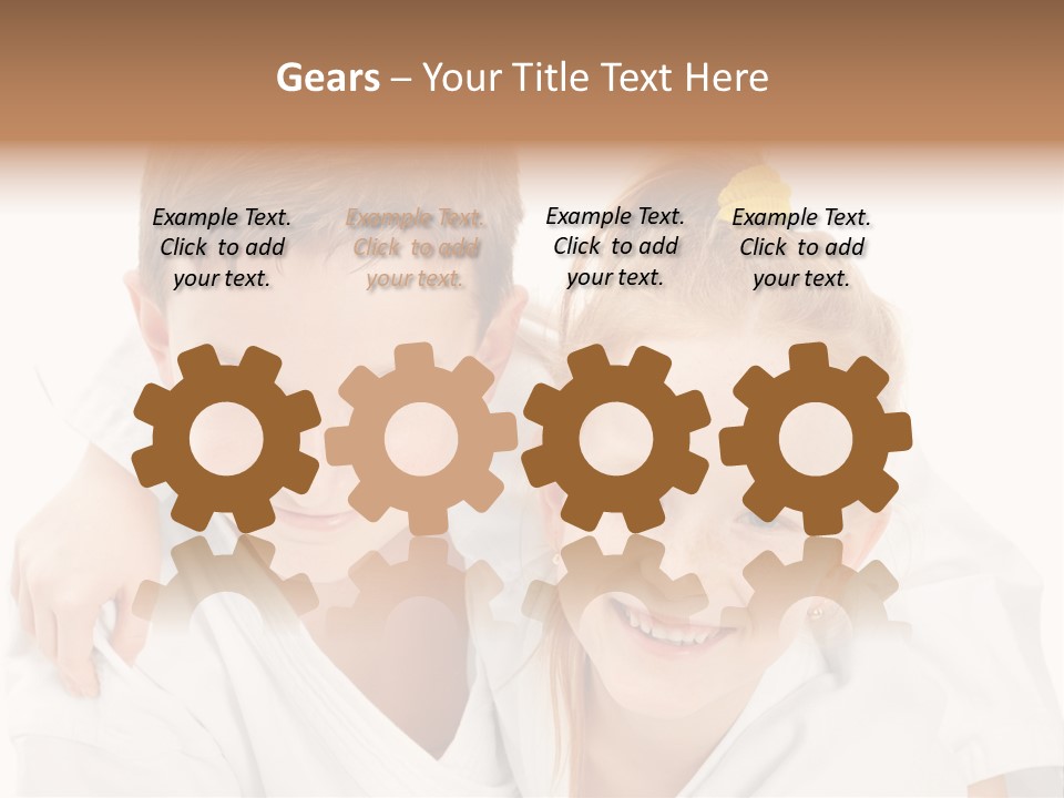 Isolated Childhood Sister PowerPoint Template