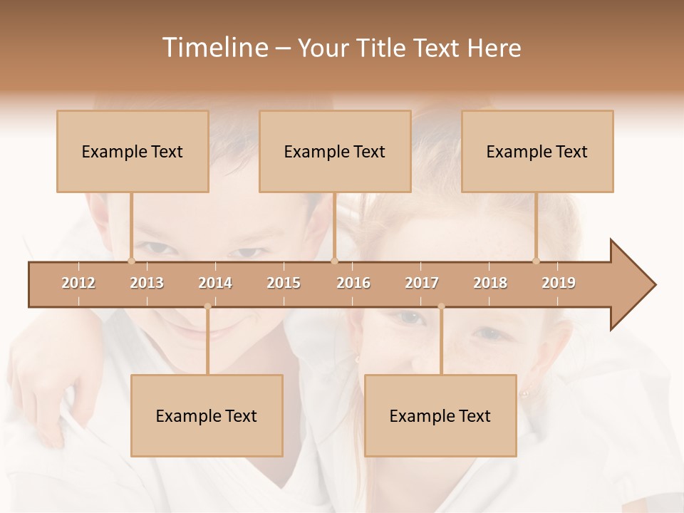 Isolated Childhood Sister PowerPoint Template