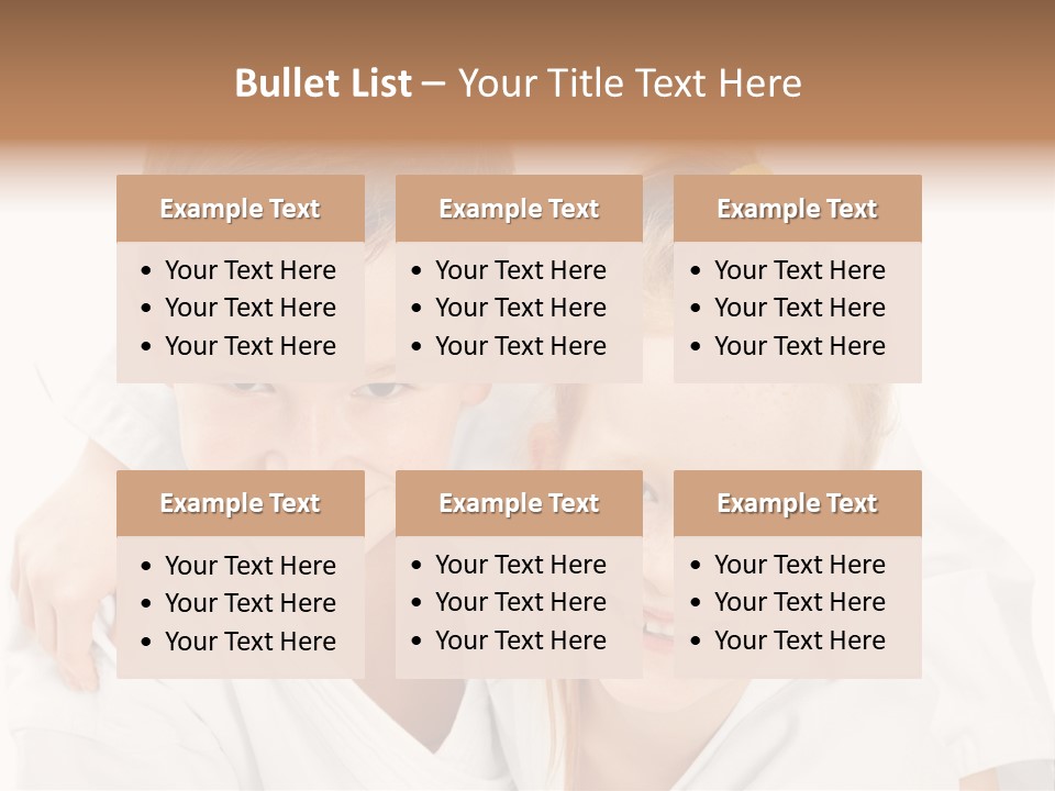 Isolated Childhood Sister PowerPoint Template