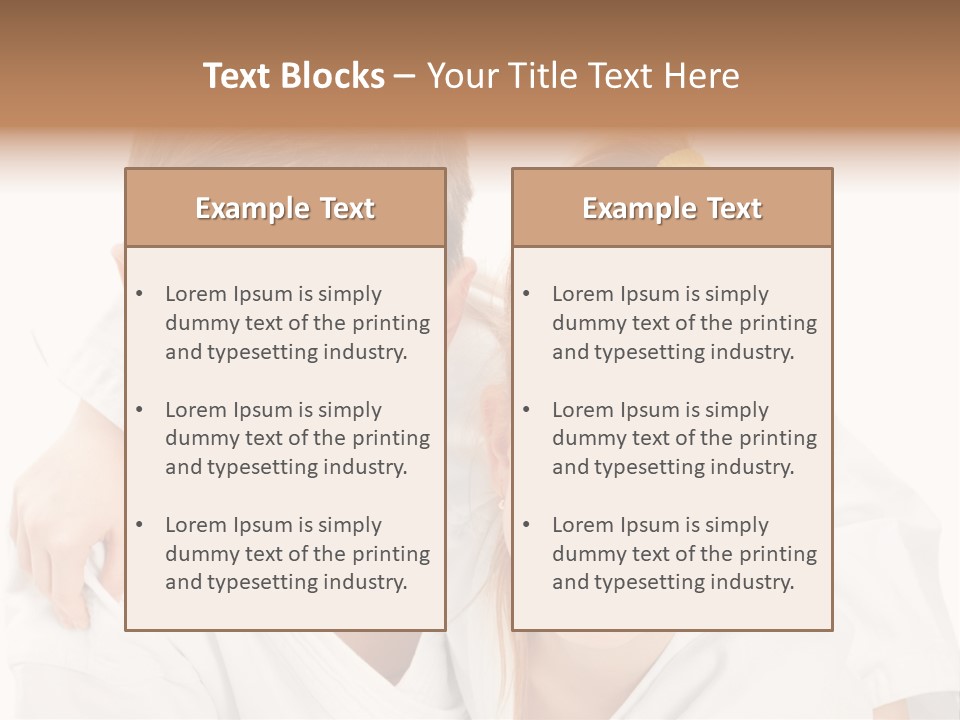 Isolated Childhood Sister PowerPoint Template