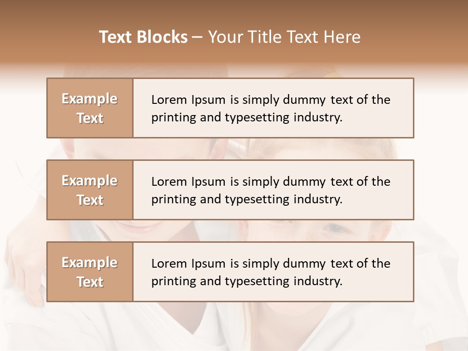 Isolated Childhood Sister PowerPoint Template