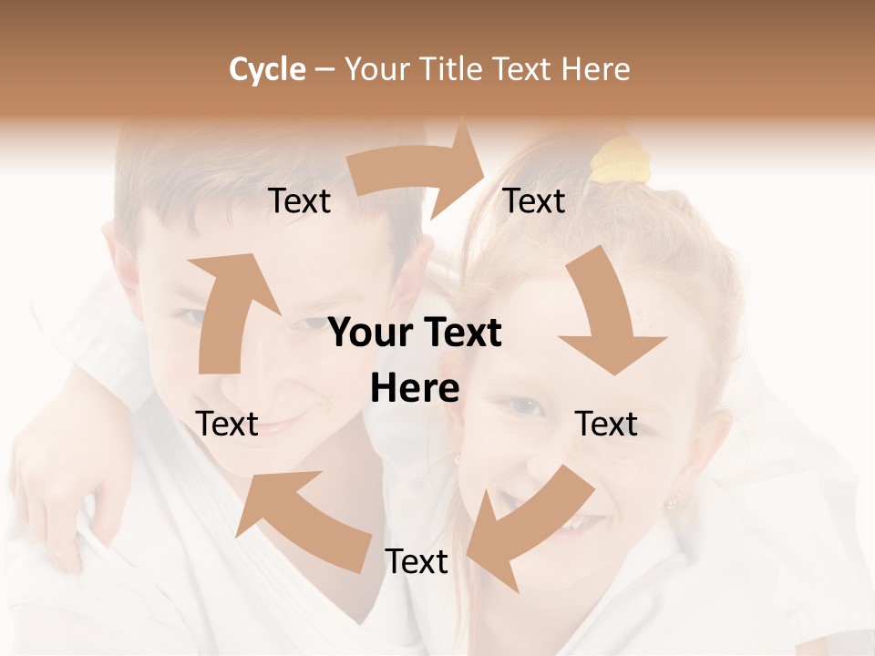 Isolated Childhood Sister PowerPoint Template