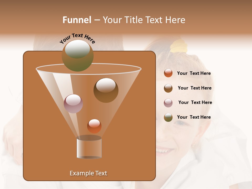 Isolated Childhood Sister PowerPoint Template