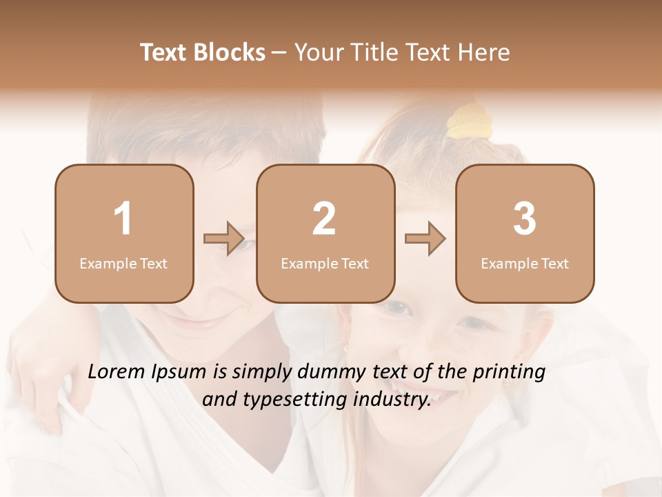 Isolated Childhood Sister PowerPoint Template