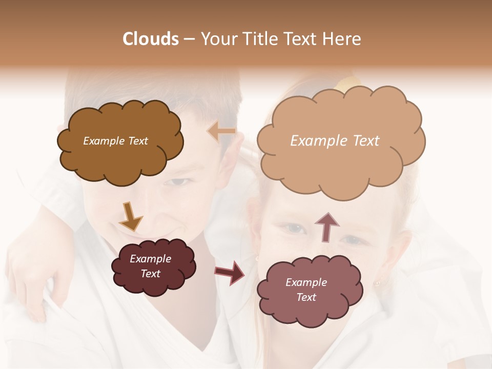 Isolated Childhood Sister PowerPoint Template