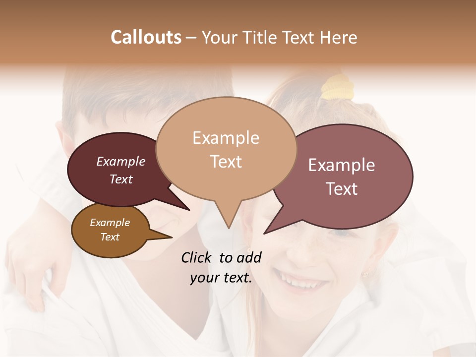 Isolated Childhood Sister PowerPoint Template