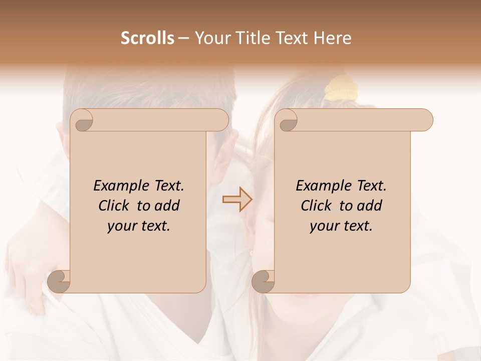 Isolated Childhood Sister PowerPoint Template