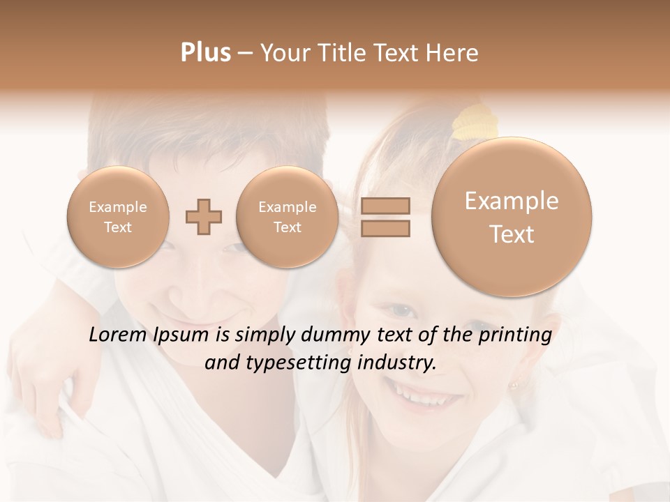 Isolated Childhood Sister PowerPoint Template