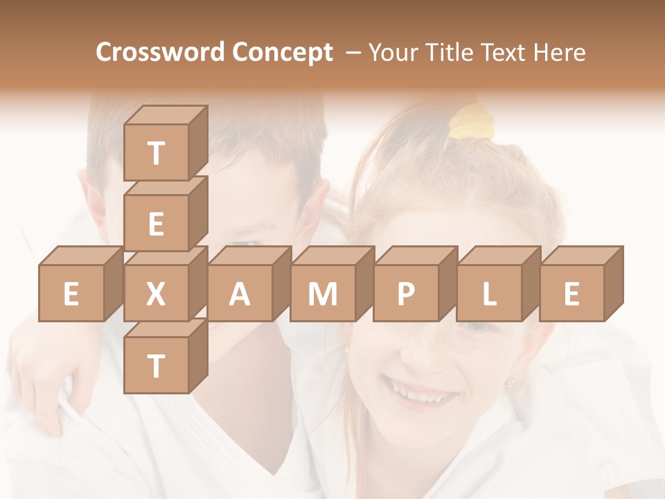 Isolated Childhood Sister PowerPoint Template